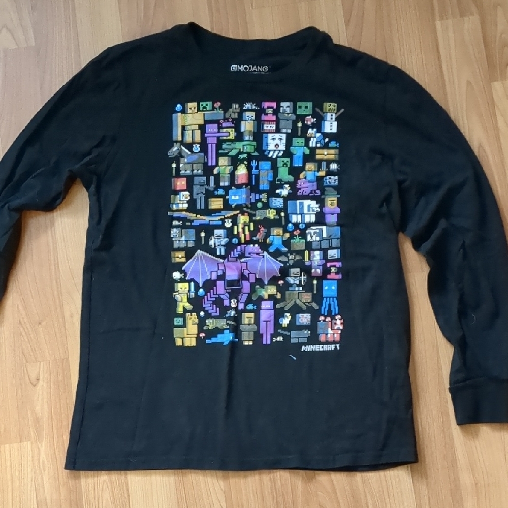 Minecraft Graphic Long Sleeve Shirt